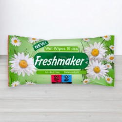 Вологі серветки Superfresh ромашка, 15шт/уп